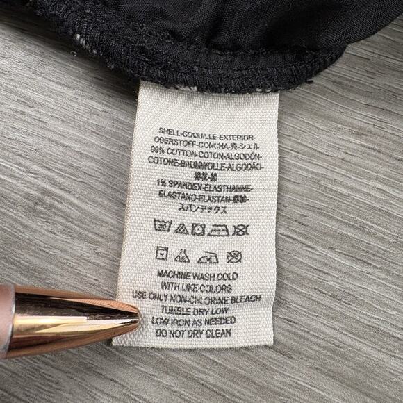 Free People Womens Size 8 Linen Look Cotton Mid Rise Straight Trouser Pant Plaid - Picture 12 of 16